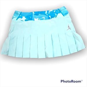 New Lululemon Run Speed Seawheeze Aruba Aqua Skirt Skort Pleated Rare